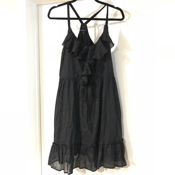 Naked Zebra Dresses & Skirts - NAKED ZEBRA black Ruffle Sexy Fun Dress L